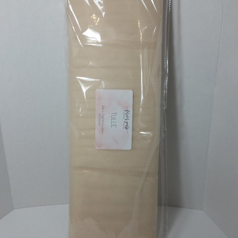 2 Cream Tulle 54 inches x 25 Yards